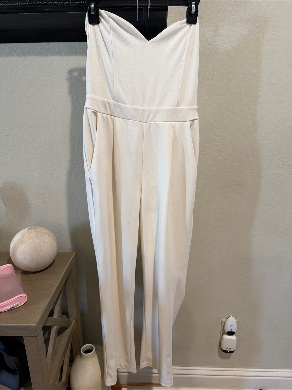 Strapless Sweetheart Ivory Women's Jumpsuit